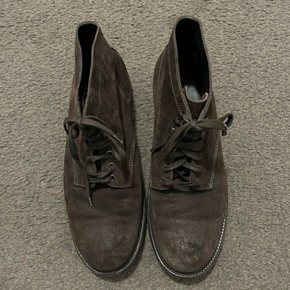 Bottega Veneta Brown Leather Lace Up Ankle Boots - Picture 4 of 11